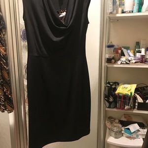 Little black cow neck dress